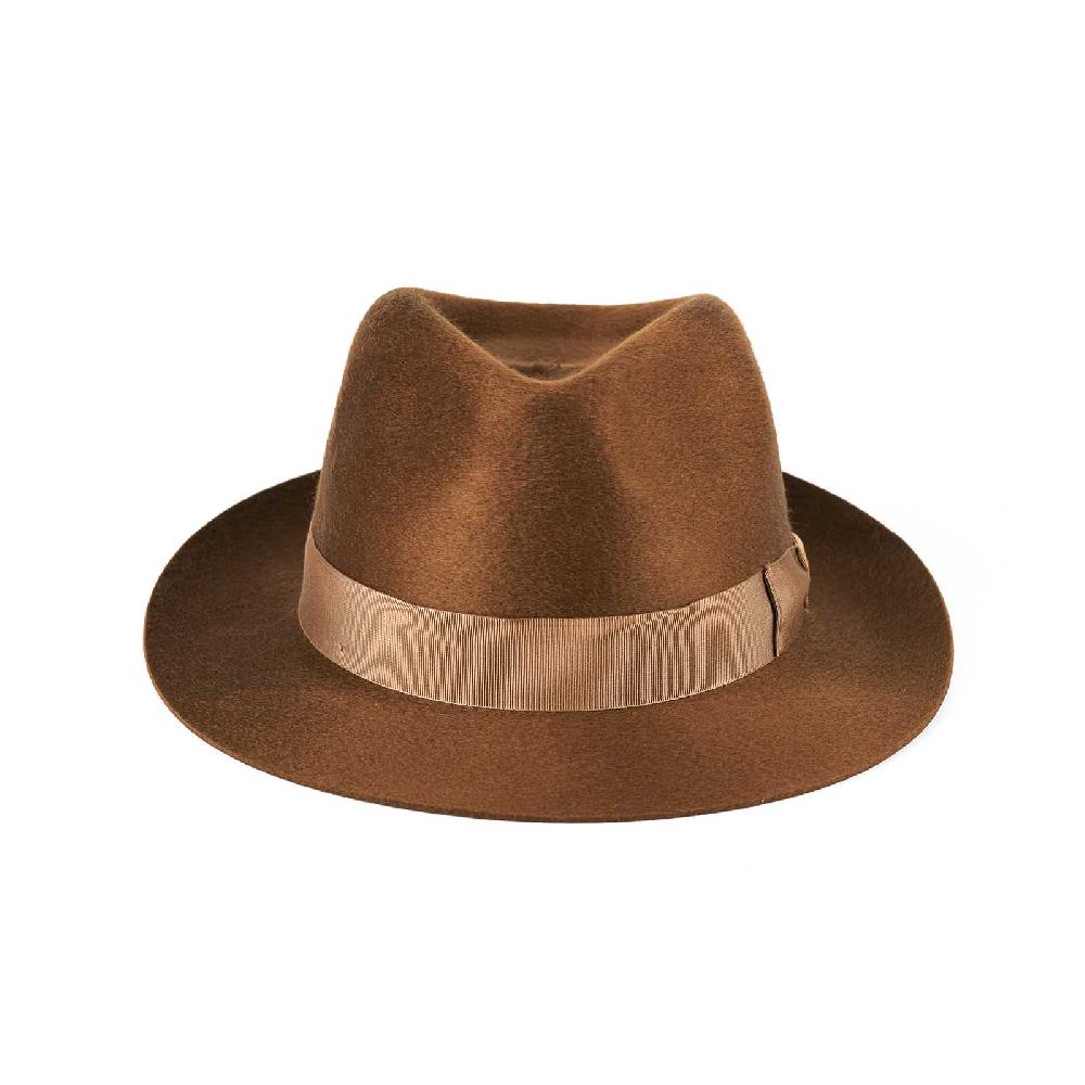 Rubinacci Fedora in cashmere tabacco Latest stili