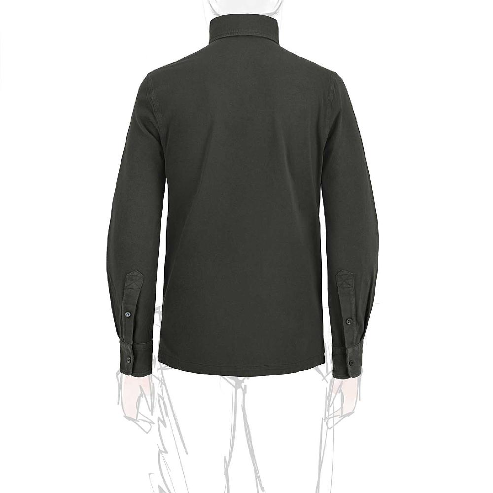 Rubinacci Camicia in piquet leggero verde Vendite stagionali