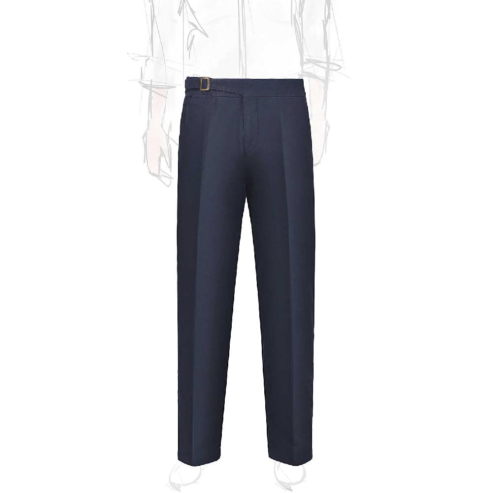 Rubinacci Pantalone genny in cotone blu Super Saving Price