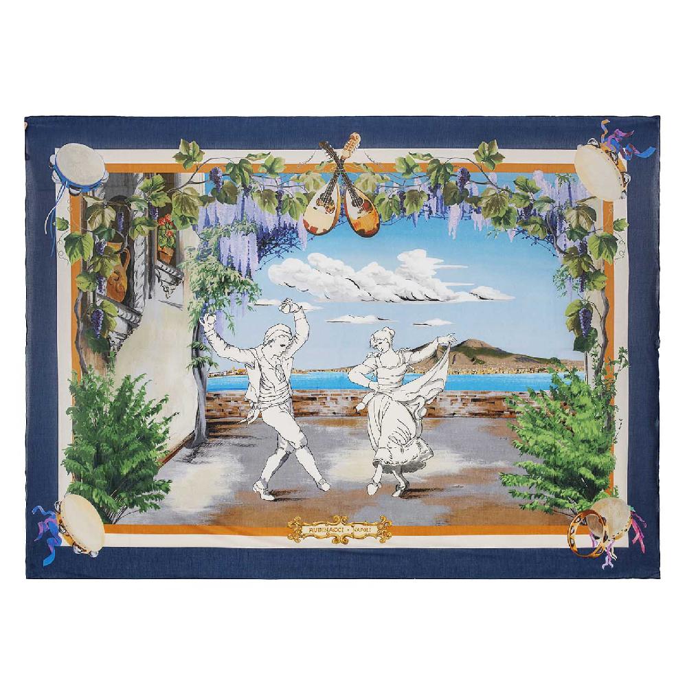 Rubinacci Stola tarantella blu Promozione