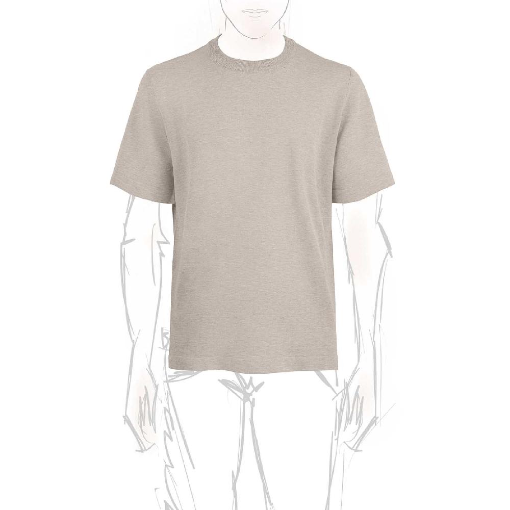 Rubinacci T-Shirt cotone beige Prezzo di fabbrica