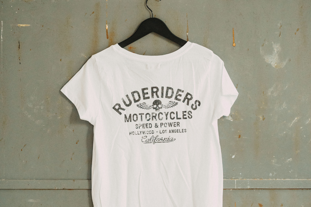 Rude Riders T-Shirt Donna Rude Riders Bianca Saldi