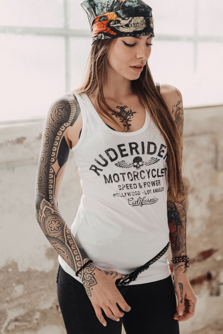 Rude Riders Canotta Donna Rude Riders Bianca Offerte