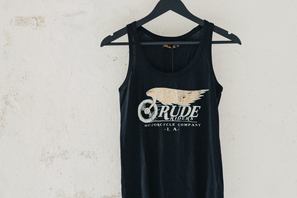 Rude Riders Canotta Donna Flying Wheel Nera Hotsell