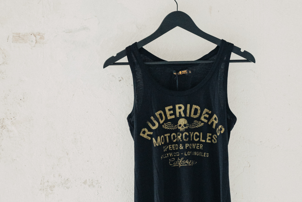 Rude Riders Canotta Donna Rude Riders Nera Saldi Di Fabbrica