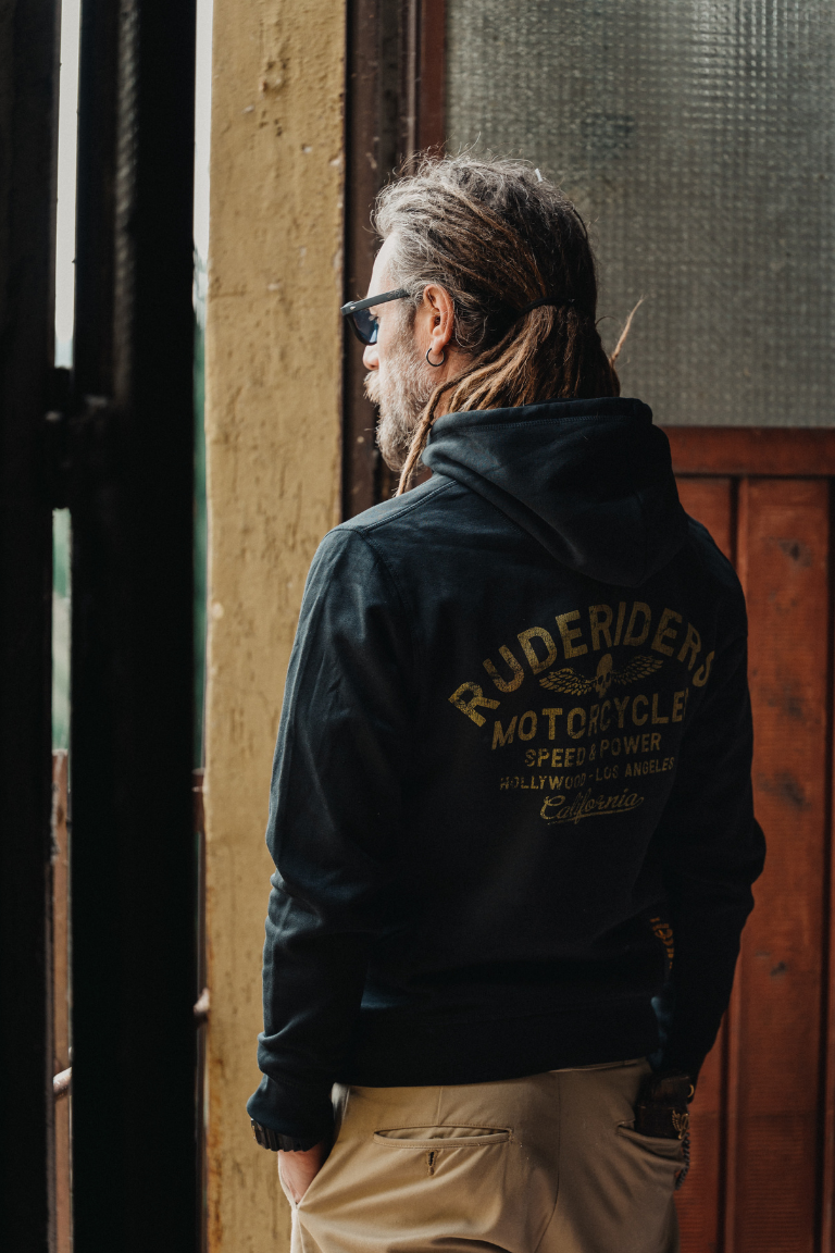 Rude Riders Felpa Unisex Cappuccio Ruderiders In Saldo