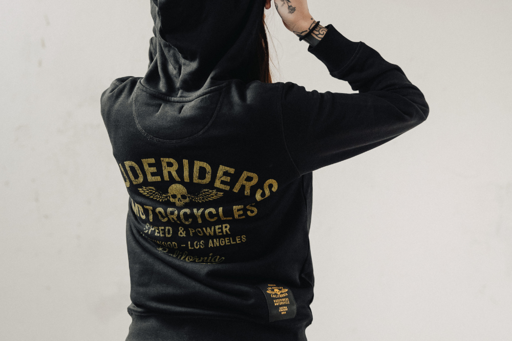 Rude Riders Felpa Unisex Cappuccio Ruderiders In Saldo