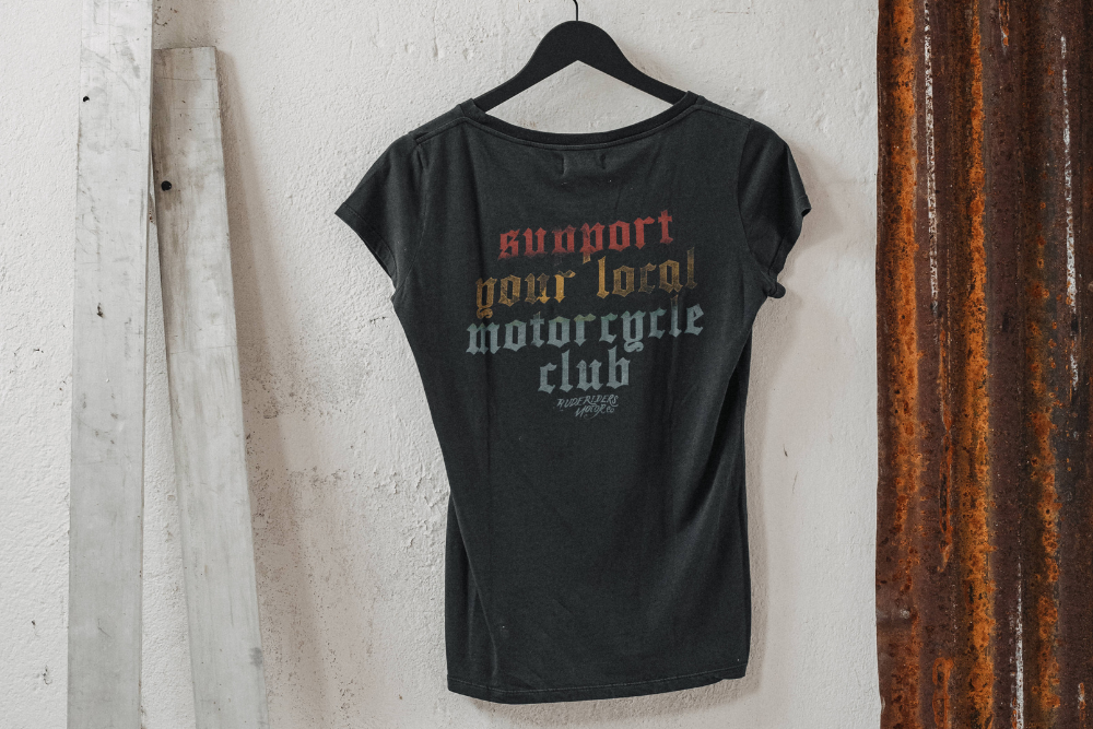 Rude Riders T-Shirt Donna Support Nuovo
