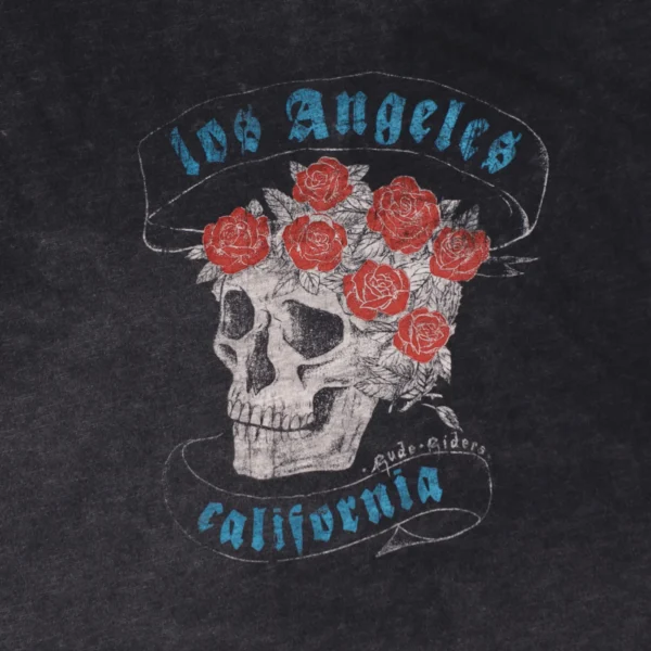 Rude Riders T-Shirt Donna Skull & Roses Limited Ed Spedizione Gratuita