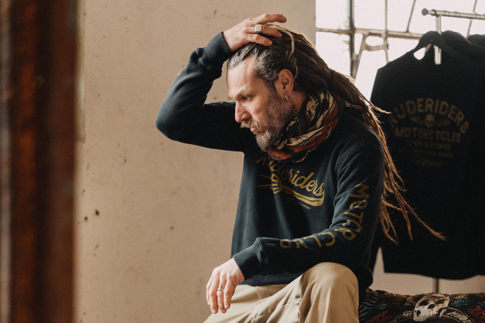 Rude Riders Felpa Capsule Uomo Rude Motor Club Affare Del Giorno