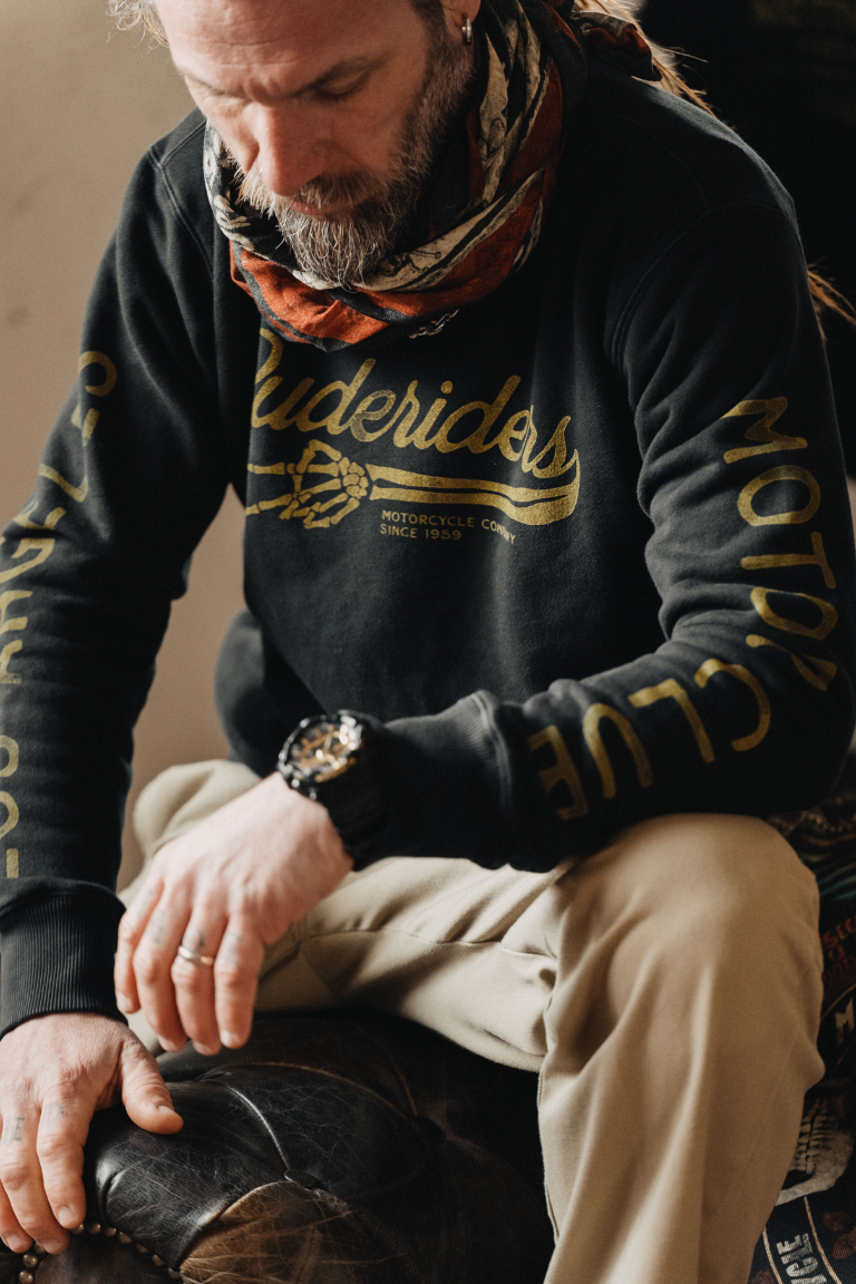 Rude Riders Felpa Capsule Uomo Rude Motor Club Affare Del Giorno