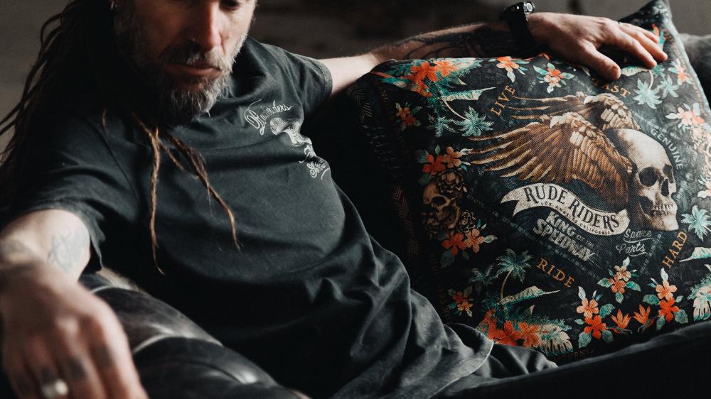 Rude Riders T-Shirt Uomo Born Free Outlet