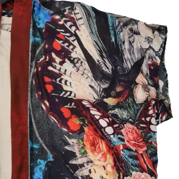 Rude Riders Kimono Donna Skull & Roses Hotsell