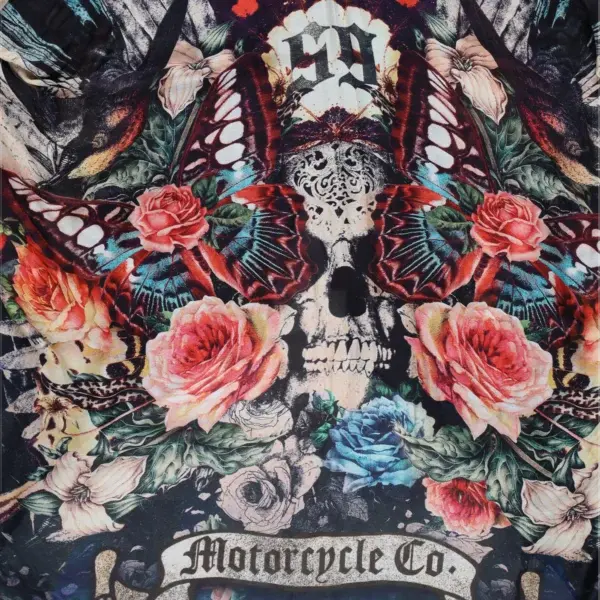 Rude Riders Kimono Donna Skull & Roses Hotsell