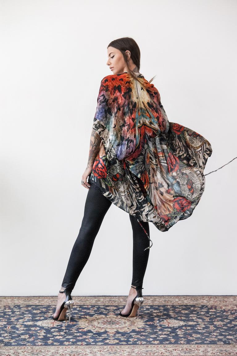 Rude Riders Kimono Donna Flying Indian Vendita Calda