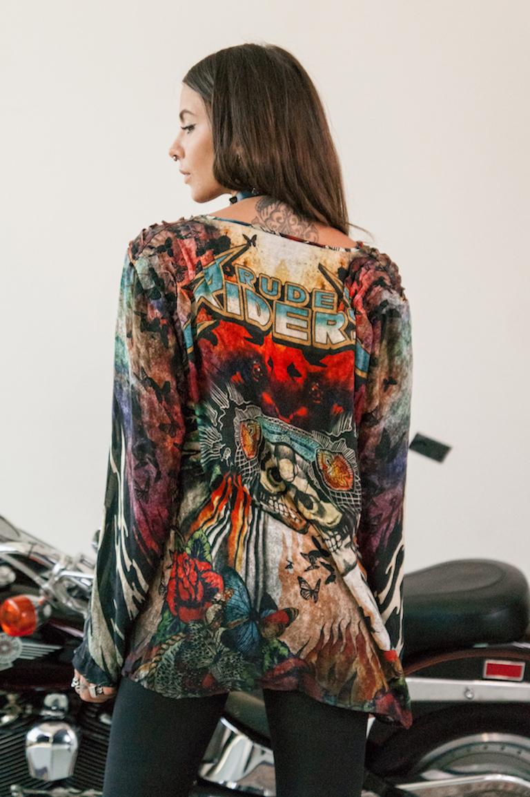 Rude Riders Shirt Donna Flying Indian Vendite Flash