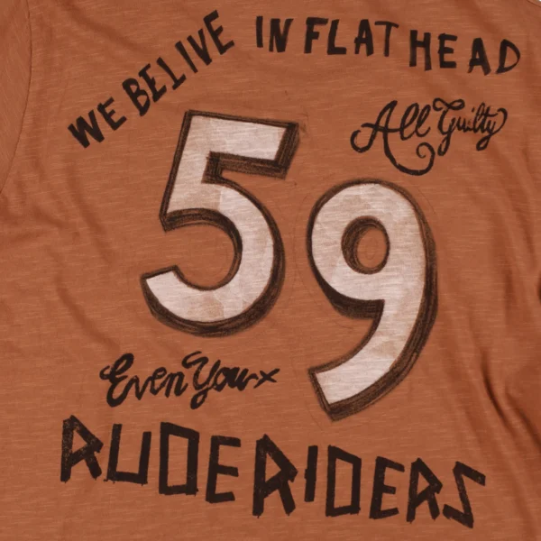 Rude Riders T-Shirt Uomo Flat Head Limited Ed Vendita