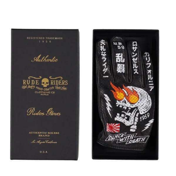 Rude Riders Guanti moto in pelle Yokohama Negozi Online