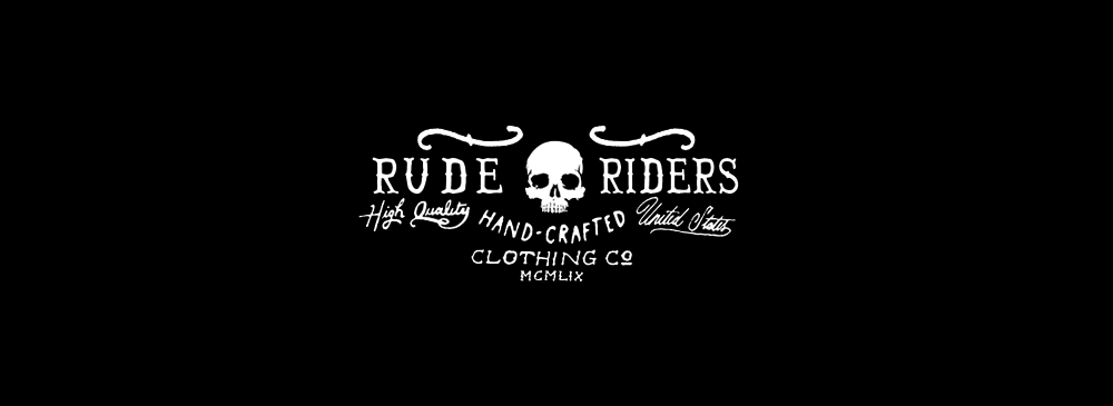 Rude Riders Guanti moto in pelle Tattoo Black Consegna Veloce