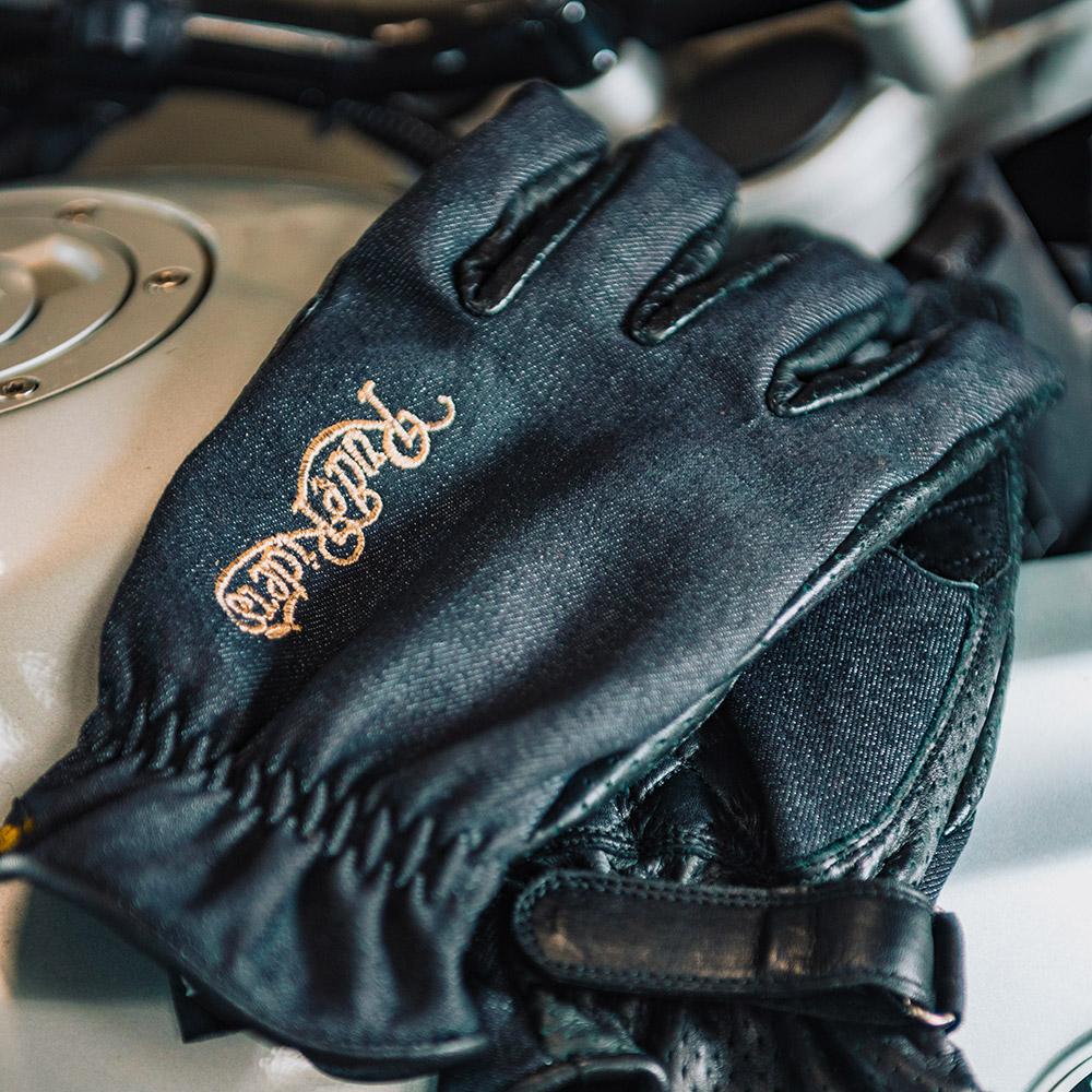 Rude Riders Guanti moto Urban Denim Black Affare Del Giorno