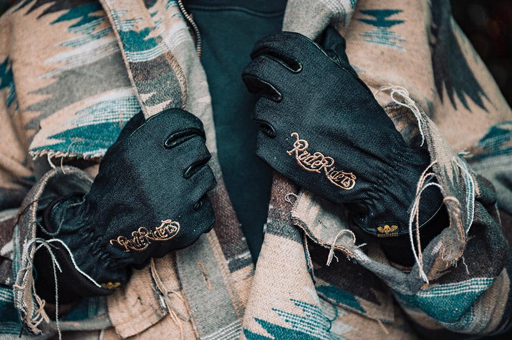 Rude Riders Guanti moto Urban Denim Black Affare Del Giorno
