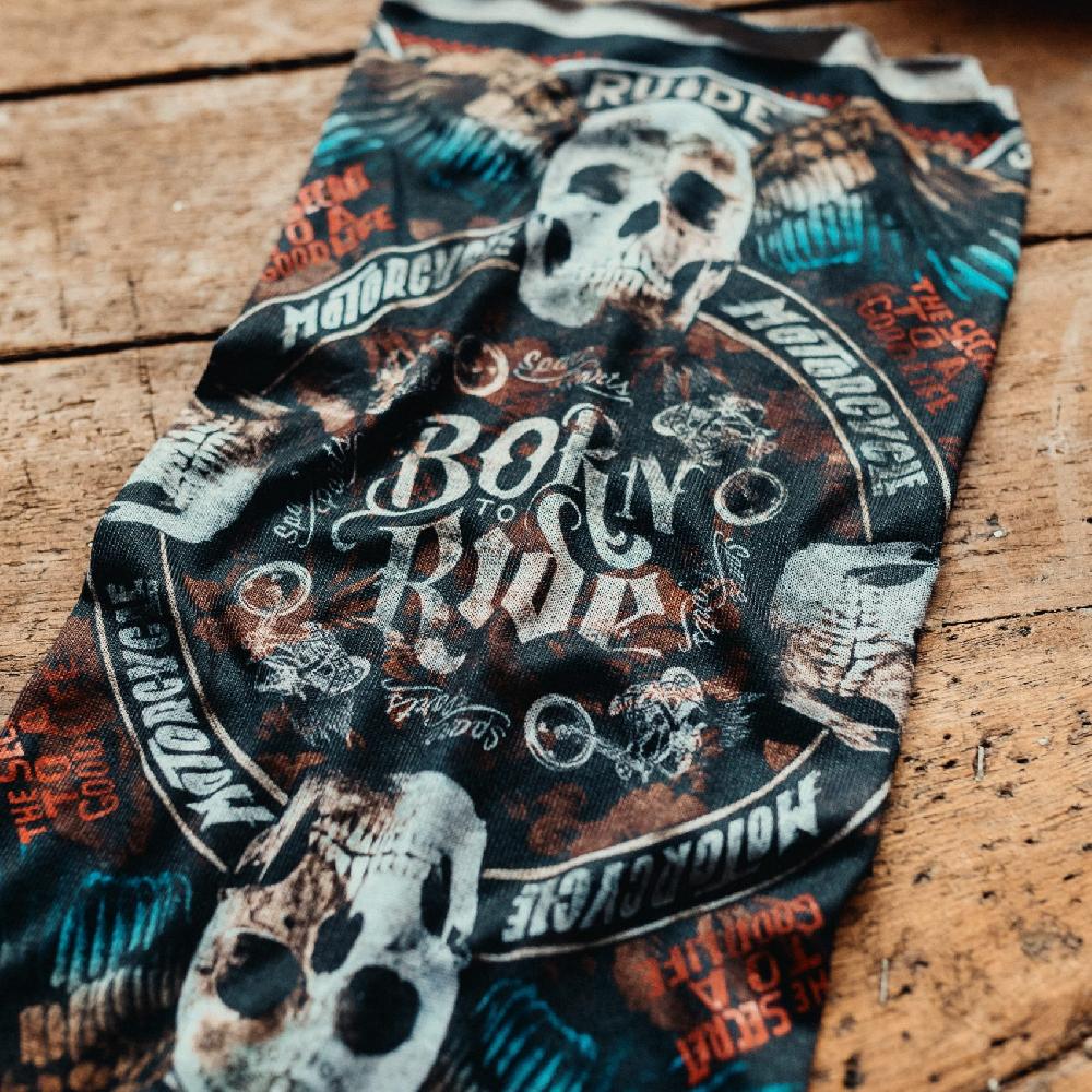 Rude Riders Tube Flying Skull Convenienza
