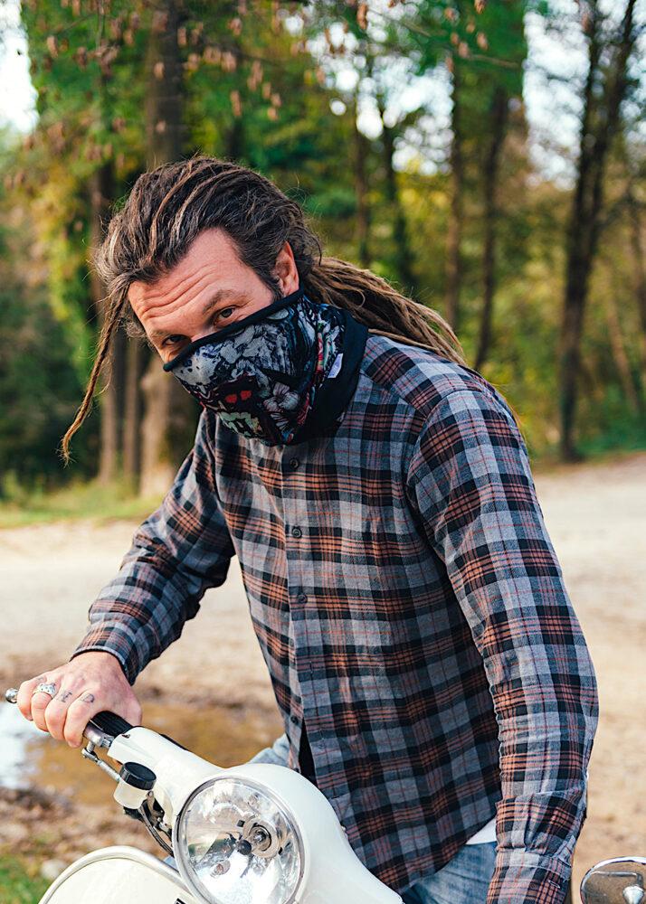 Rude Riders Tube Skull & Roses Saldi Di Fabbrica