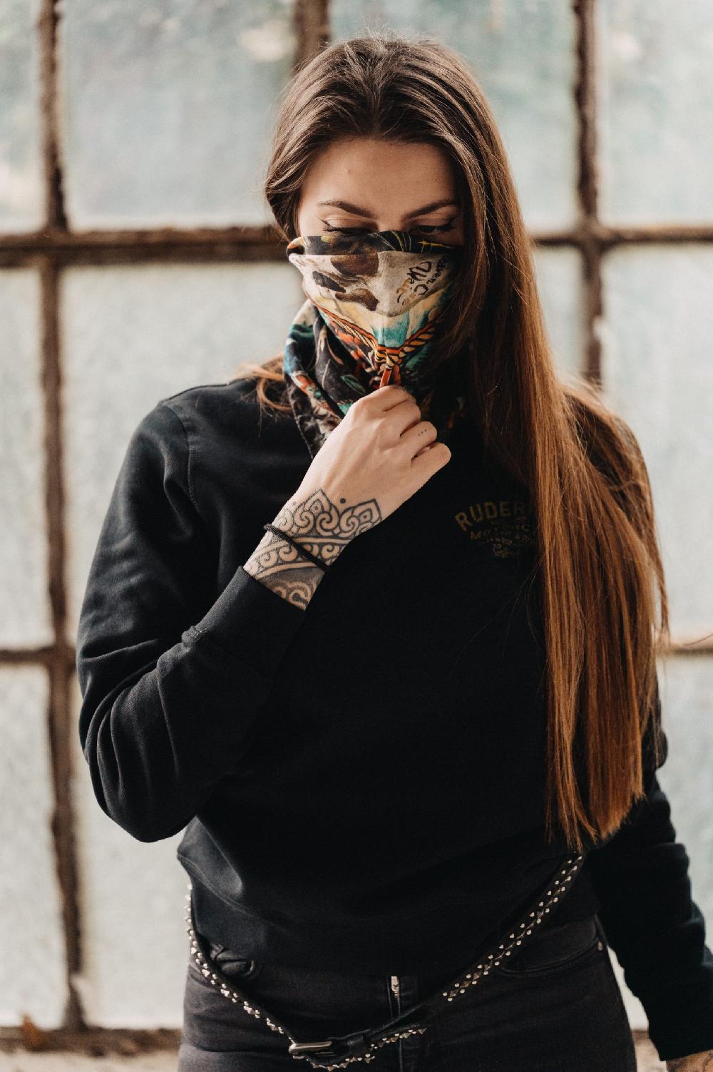 Rude Riders Bandana Skull&Butterfly Spedizione Gratuita