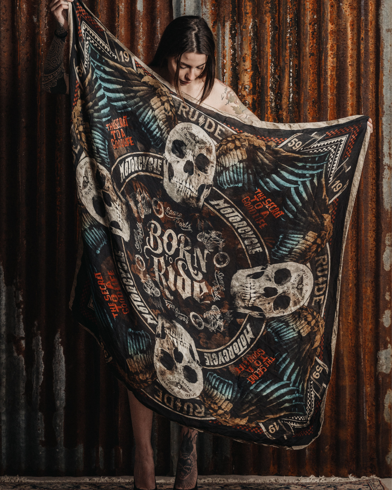 Rude Riders Foulard Flying Skull Convenienza
