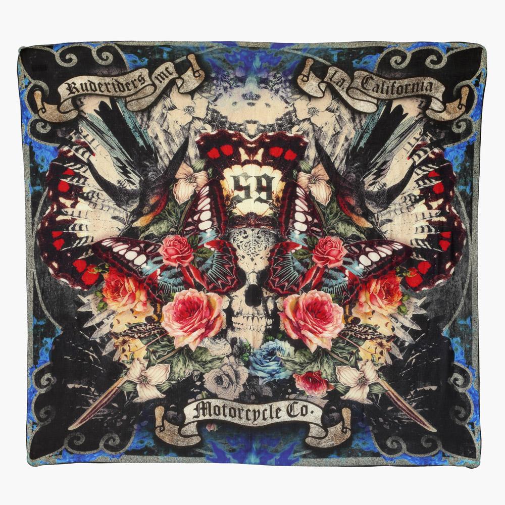 Rude Riders Foulard Skull & Roses Vendite Flash
