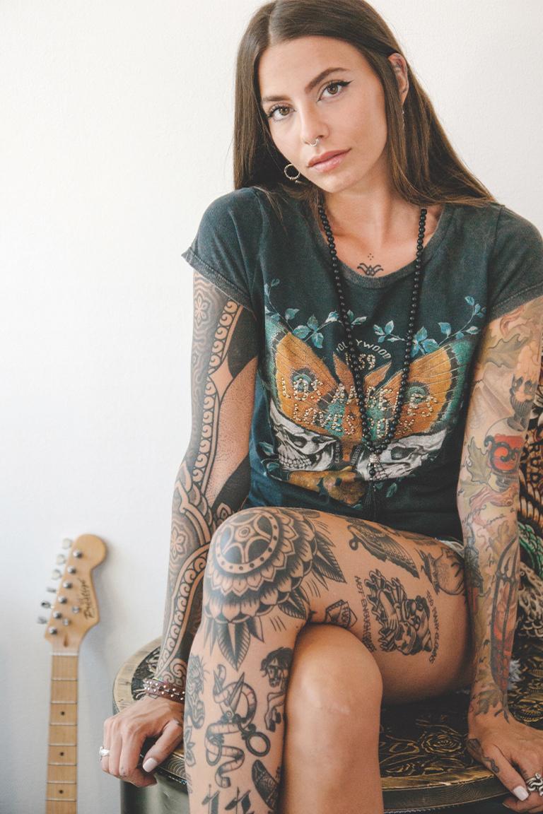 Rude Riders T-Shirt Donna Los Angeles Outlet