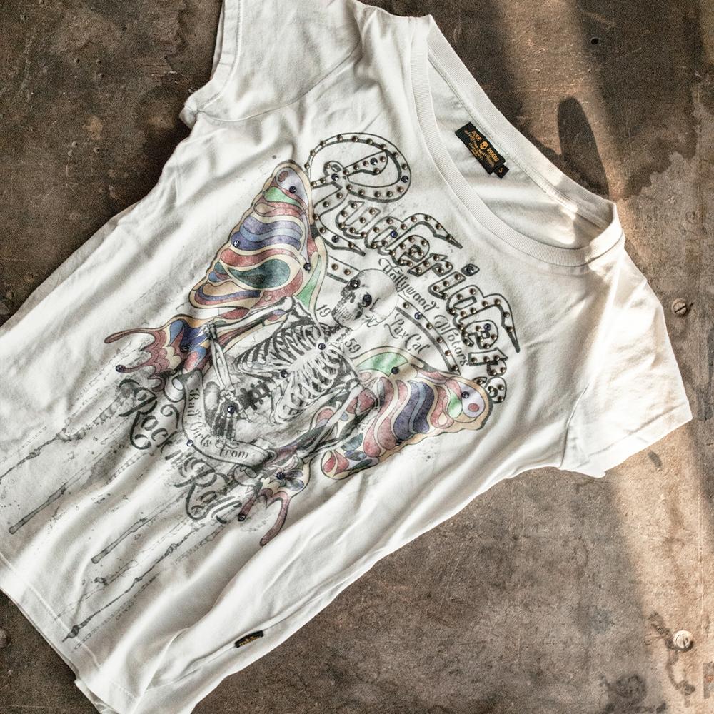 Rude Riders T-Shirt Donna Flying Skull Hotsell