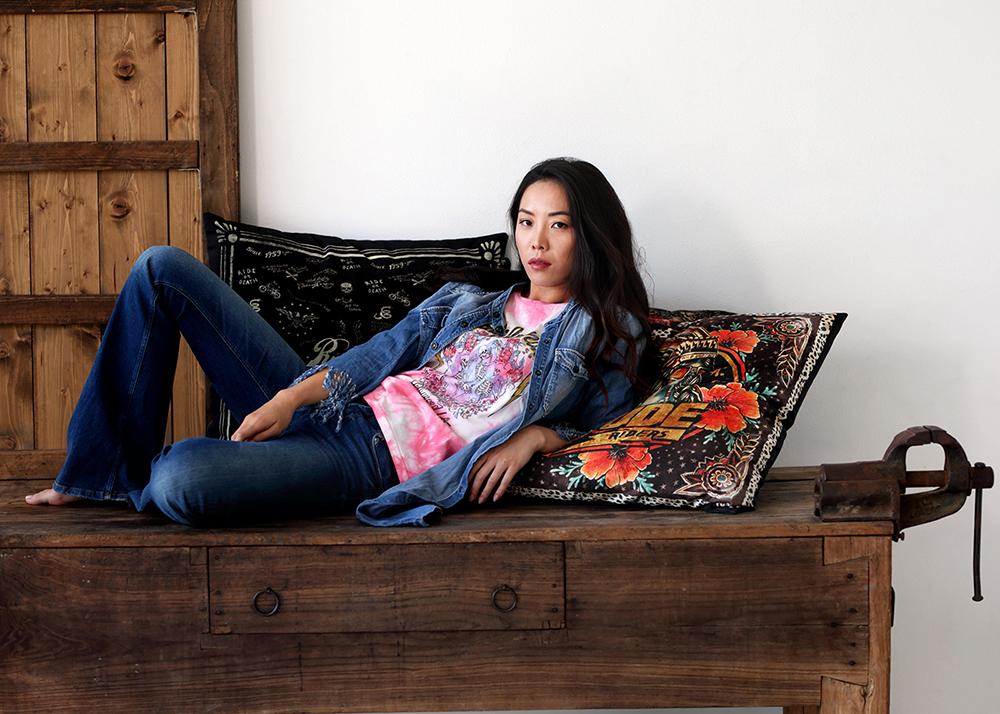 Rude Riders T-Shirt Donna California Vendita Calda
