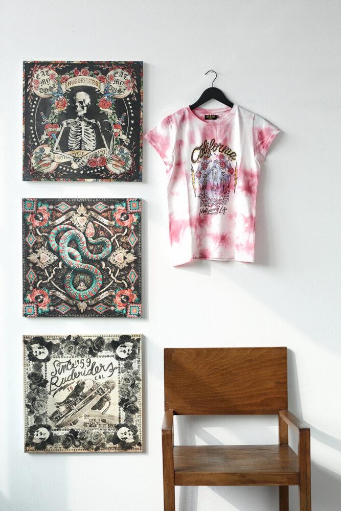 Rude Riders T-Shirt Donna California Vendita Calda