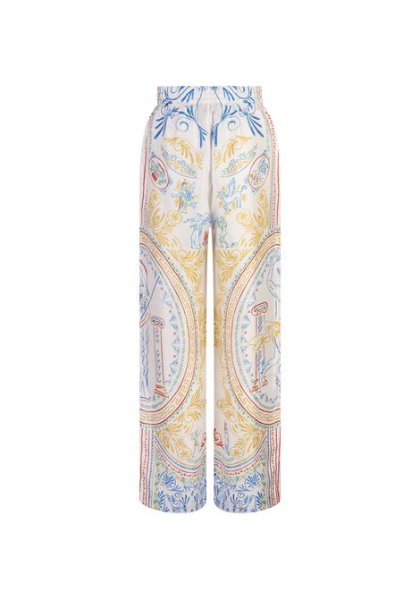 CASABLANCA Pantaloni In Seta The Crayon Vase - CASABLANCA Saldi Di Fabbrica