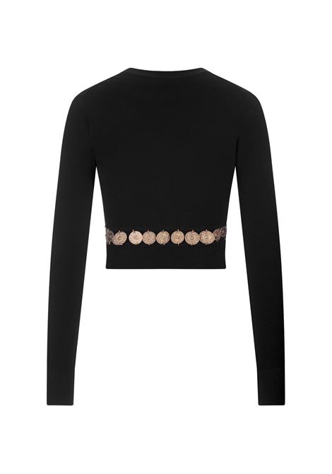 RABANNE Pullover Corto Nero Con Dettaglio Cintura - RABANNE Spedizione Gratuita