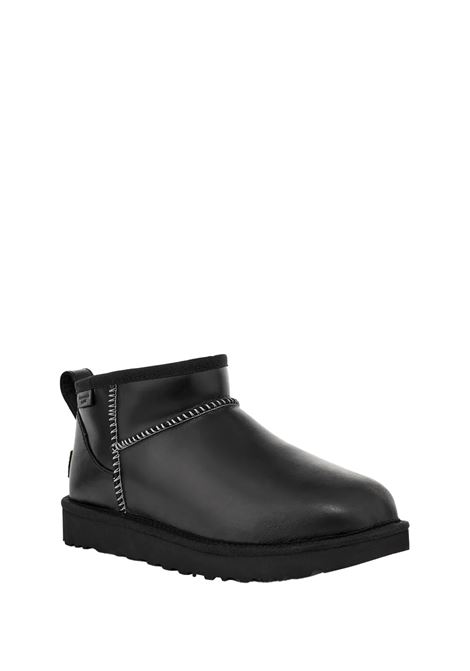 UGG Stivali Classic Ultra Mini Leather Regenerate Neri - UGG Affare Del Giorno