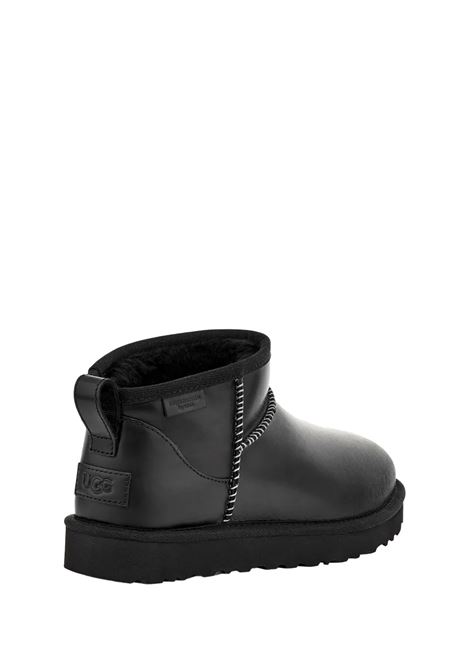 UGG Stivali Classic Ultra Mini Leather Regenerate Neri - UGG Affare Del Giorno