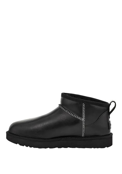 UGG Stivali Classic Ultra Mini Leather Regenerate Neri - UGG Affare Del Giorno