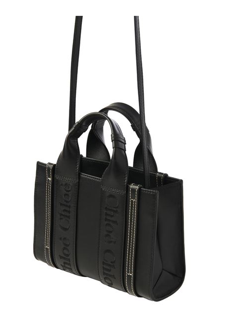CHLOÉ Borsa Tote Mini Woody Nera - CHLOÉ In Vendita