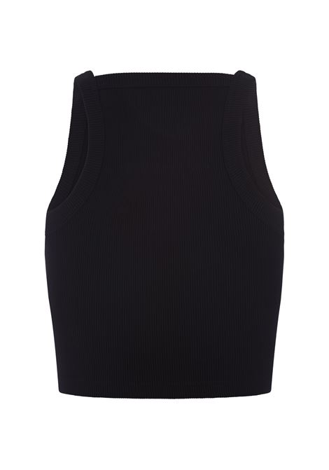 GIVENCHY Top Crop Nero Con Placca Logo - GIVENCHY Nuovo