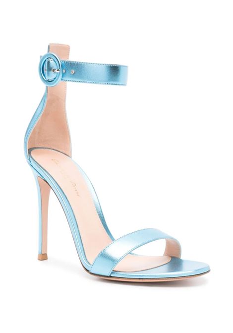 GIANVITO ROSSI Sandali Portofino 105 Blu - GIANVITO ROSSI Shopping Online
