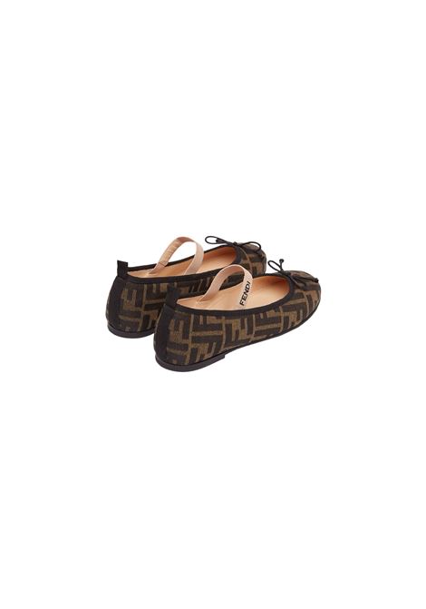 FENDI KIDS Ballerine Jacquard FF - FENDI KIDS In Linea