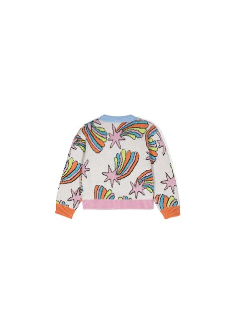 STELLA MCCARTNEY KIDS Cardigan in Maglia con Stelle Cadenti - STELLA MCCARTNEY KIDS Acquista Ora