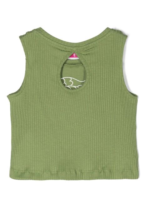 EMILIO PUCCI JUNIOR Canotta a Coste Verde Con Motivo Pesci - EMILIO PUCCI JUNIOR Promozione Limitata