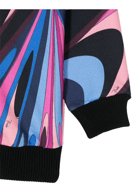 EMILIO PUCCI JUNIOR Felpa Con Cappuccio e Stampa Onde - EMILIO PUCCI JUNIOR Presa