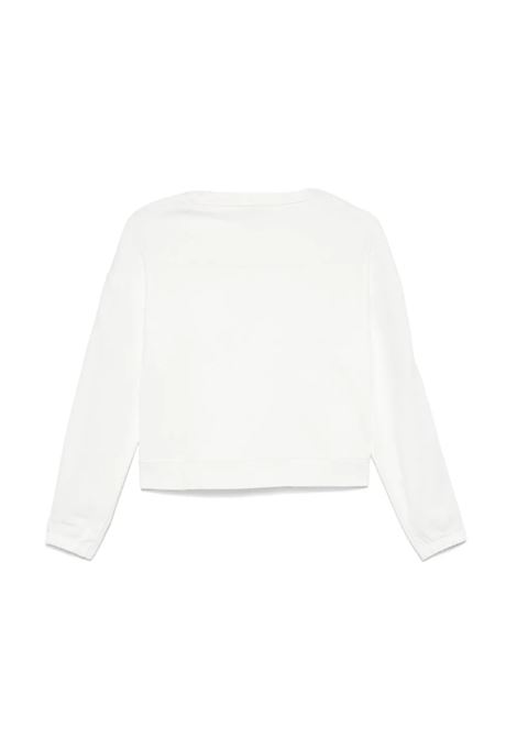 STELLA MCCARTNEY KIDS Felpa Bianca Con Grafica Logo Sulla Manica - STELLA MCCARTNEY KIDS Offerta