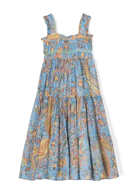 ETRO KIDS Abito Smanicato Azzurro Con Motivo Paisley - ETRO KIDS Italia