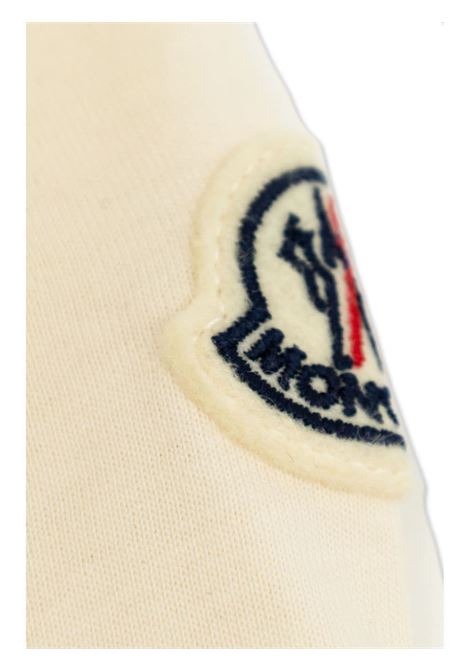 MONCLER ENFANT T-Shirt Bianca Con Logo Di Cristalli - MONCLER ENFANT 2025