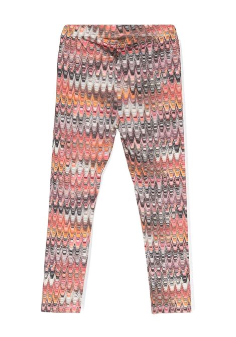 MISSONI KIDS Leggings In Viscosa Stretch Con Motivo Zigzag Multicolore - MISSONI KIDS Qualità